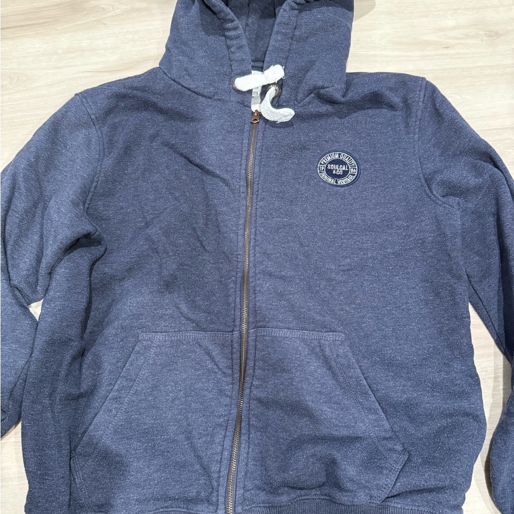 SoulCal & Co Navy Zip-Up Hoodie